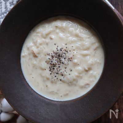 \レンジで簡単/ツナ豆乳リゾット