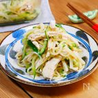 鶏ハムと大根・きゅうりのさっぱりしょうが入りサラダ