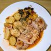 joe sanの作ってみた!投稿(レンジで簡単♪トマト缶不要♪春野菜と鶏肉のガリトマ煮込み)