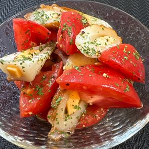 楽ラク手抜キッチン🐶🐾の作ってみた!投稿(材料ふたつで副菜！《ちくわとトマトのマリネ》)