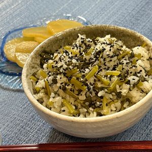 楽ラク手抜キッチン🐶🐾の作ってみた!投稿(大根の葉っぱ飯♫)