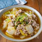 【調理10分！とろけるうまさ♡︎豚肉と白菜のクタクタ煮】