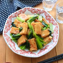 節約食材なのに大満足!厚揚げと小松菜のやみつきおかず