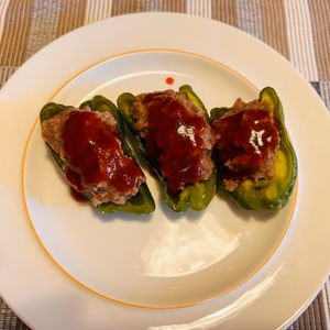 puricoの作ってみた!投稿(レンジで簡単！【超速★ピーマンの肉詰め】卵&パン粉不要♩)