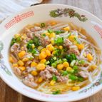 まな板いらずでお手軽！みそコーンラーメン