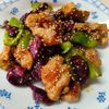もんぶらん°・*:.。.☆の作ってみた!投稿(ワンパン15分！【鶏肉とさつまいもの甘辛バター炒め】)