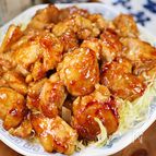 行列の定食屋さんの🍚ぷりぷりマヨ漬け♪鶏のマヨ照り焼き🤩