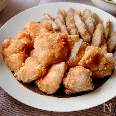 【やみつき♪鶏むね肉とごぼうの唐揚げ】簡単×大人気メニュー