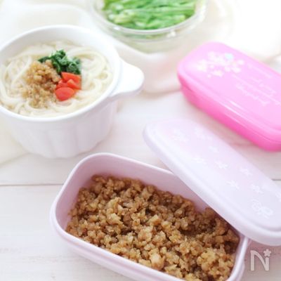 作りおきにぴったり☆ごま風味の鶏そぼろ
