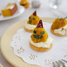 かぼちゃのモンブラン風カナッペ