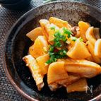 短時間に味がしみる時短レシピ♡手羽中と大根のコチュ味噌煮