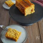【簡単】小麦粉バターなしさつまいもオートミールパウンドケーキ