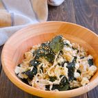 切干大根と豆腐と海苔の旨ぽんサラダ