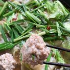 『鶏団子うま出汁醤油鍋』〆まで激うま‼︎もつ鍋でもOK🍲''