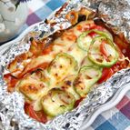 【秋鮭のイタリアンホイル焼き】チーズとろとろ！鮭ふわふわ！