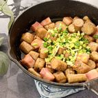 〖お味噌で〗ごぼうとベーコンの塩辛アヒージョ
