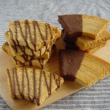簡単!バームクーヘンチョコラスク。
