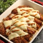 レンジで簡単！とんかつ焼きチーズ風