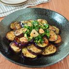 たっぷりナスでメイン級！【ニラだれ焼きなす】