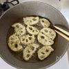 【れんこんの磯辺揚げ】かつお節でワンランクアップ!の工程3