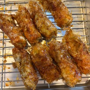 まさの作ってみた!投稿(【ちくわのおかか磯辺揚げ】めちゃウマやみつき！子供も喜ぶ♪)