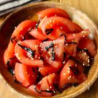 5分で完成！【トマトの塩昆布ポン酢和え】さっぱりおいしい♩