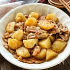 【てりうま！豚こま肉じゃがバター】時短で子どもも好きな味♡