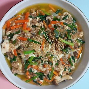 milkの作ってみた!投稿(水切り不要！＊ひき肉と豆腐のニラ炒め＊どんぶりにも◎)