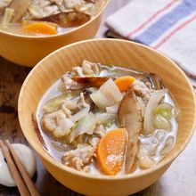 帰ってからすぐ作れる♪『下味冷凍DE具だくさん豚汁』