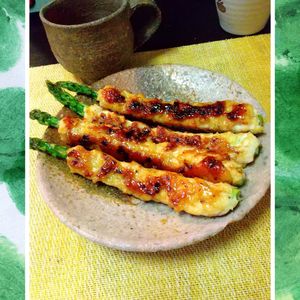 チョロリスの作ってみた!投稿(【焼き鳥屋さんのアスパラつくね】これはもうお店クオリティ…！)