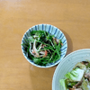 かおちゃんの作ってみた!投稿(豆苗とわかめのおかかナムル【作り置き】)