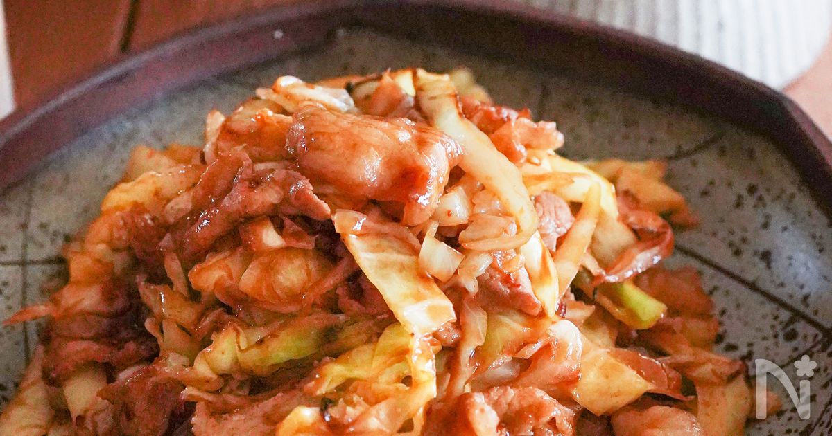 男子も子供も喜ぶ♡ラクすぎ・やみつきおかず♪旨辛豚キャベツ