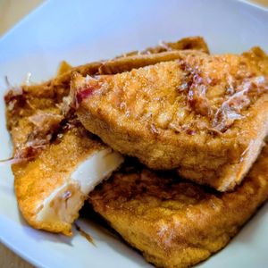まゆのの作ってみた!投稿(冷たくても美味しい「厚揚げのおかか煮」)