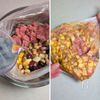 コンビーフカレーライス│【防災レシピ】ポリ袋で同時調理の工程3