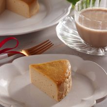 ワンボウルで簡単！豆乳ヨーグルトで作るチーズケーキ風ケーキ。