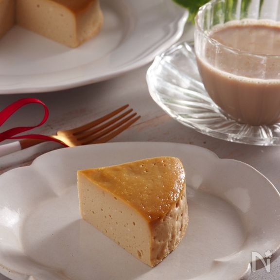 ワンボウルで簡単！豆乳ヨーグルトで作るチーズケーキ風ケーキ。