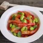 甘えびと枝豆のヅケ