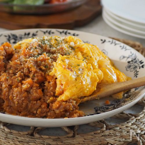 【ボロネーゼ丼】とろっとたまごの簡単おしゃれプレート ˎˊ˗