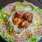 豚バラ白菜ときのこのミルフィーユ蒸し鍋