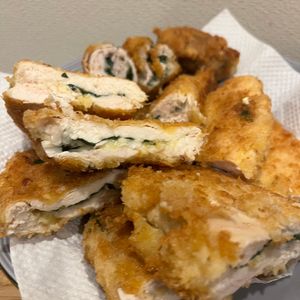 あいのの作ってみた!投稿(【揚げない♪節約◎】鶏ささみの大葉入りチーズフライ♡)