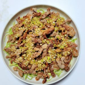 ふうかの作ってみた!投稿(【ねぎだくソースが絶品♡】カリカリ豚こま肉の油淋鶏風！)
