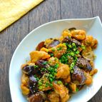 なすと鶏肉の甘酢照り炒め【ぽん酢と砂糖だけで簡単甘酢♪】
