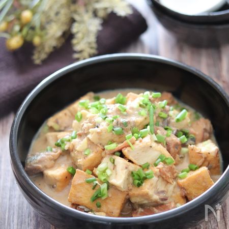 5分で完成 簡単美味しい さば味噌とちぎり絹揚げの豆乳煮 By ともきーた 伊藤 智子 レシピサイト Nadia ナディア プロの料理家のおいしいレシピ