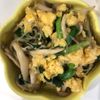 yの作ってみた!投稿(肉無しでも大満足!*卵とニラとしめじのチャプチェ風*)