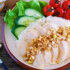 レンジで♪『むね肉 de シンガポールチキンライス』