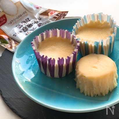 もっちもち！レンジで米粉蒸しパン