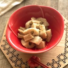 液体塩こうじで作る【蓮根の胡麻まみれ】お節にもお弁当にも!