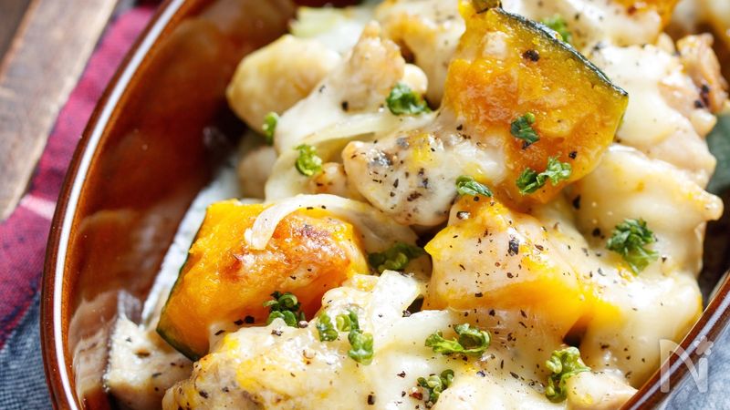 チキンとかぼちゃのチーズ焼き 簡単 男子が喜ぶ By ｙｕｕ レシピサイト Nadia ナディア プロの料理家のおいしいレシピ