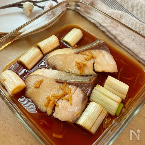 レンジで作る『ぶりの照り焼き』