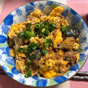 ゆっこの作ってみた!投稿(【革命的！レンジだけで簡単♪さば缶の卵とじ丼】)
